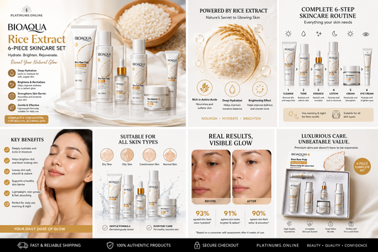 Puree Skin Rejuvenation Rice Moisturizing 6-Piece Skincare Set